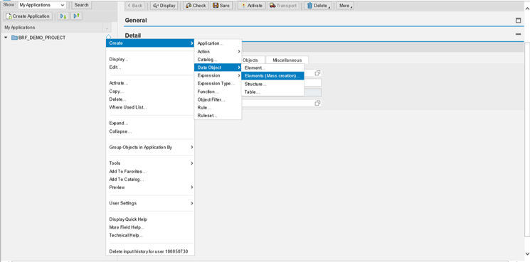 Figure 2 — Create the data elements