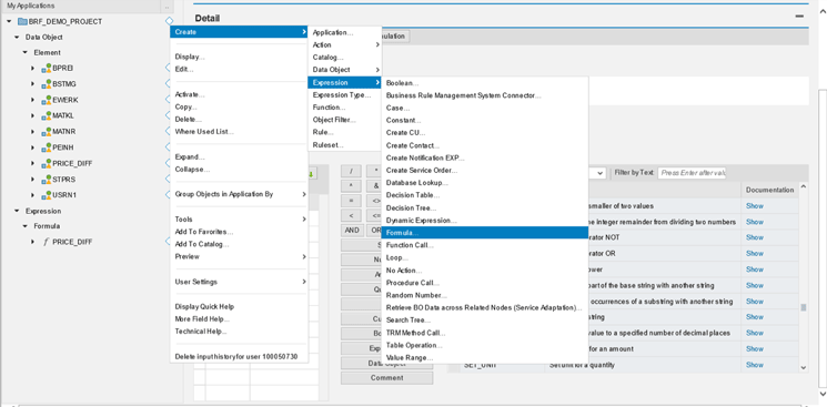 Figure 4 — Create an expression