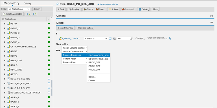 Figure 14 — Specify the expression to be called if the condition is met